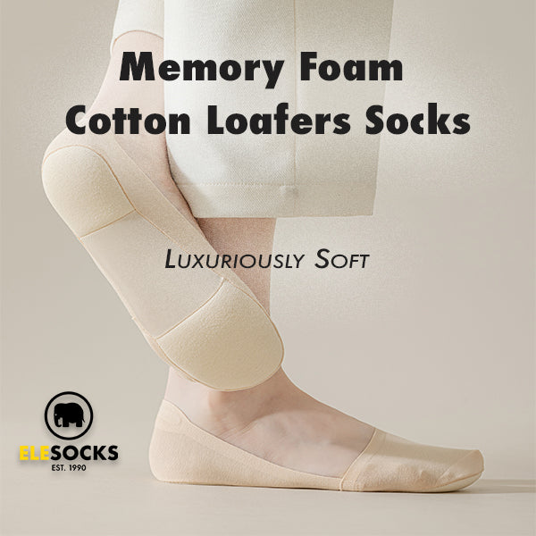 Memory Foam Cotton Loafers Socks